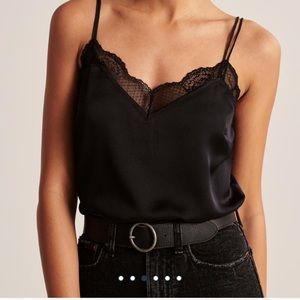 Black Lace/Silk Cami